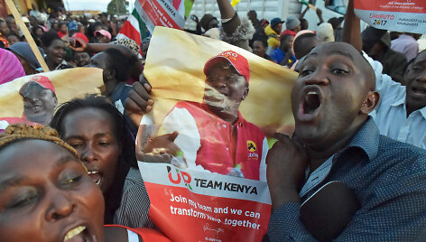 Uhuru Kenyattos &scaron;alininkai Kenijoje