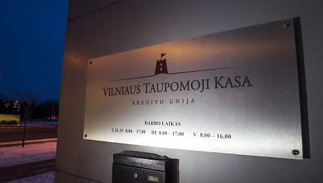 Didžiausia kredito unija &ndash; Vilniaus taupomoji kasa &ndash; paskelbta nemokia.