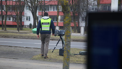 „Trikoju“ vadinamas greičio matuoklis fiksuoja pažeidėjus Panevėžyje ir rajone