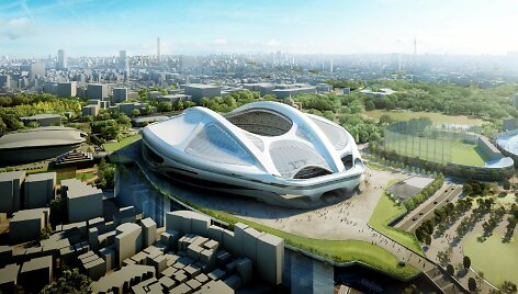 Buvęs Japonijos olimpinio stadiono dizainas