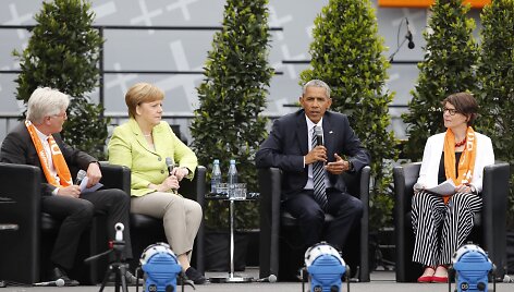 Merkel ir Obama surengė  vie&scaron;ą diskusiją Berlyne