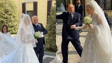 Buvęs Italijos premjeras Silvio Berlusconi vedė 53 metais jaunesnę mylimąją