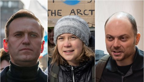 Aleksejus Navalnas, Greta Thunberg, Vladimiras Kara-Murza