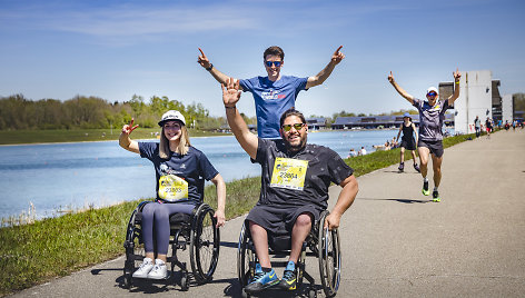 „Wings for Life“ bėgimo akimirka