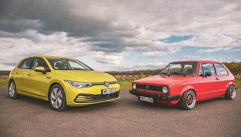 Aštuntos kartos VW Golf susitikimas su proseneliu 