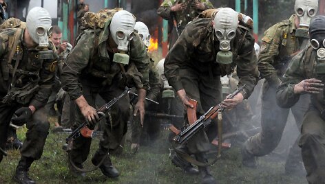 Baltarusijos kariai laikė &bdquo;Raudonosios beretės&ldquo; egzaminą.