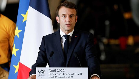 Prancūzijos prezidentas Emmanuelis Macronas