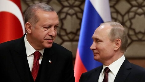 Recepas Tayyipas Erdoganas ir Vladimiras Putinas