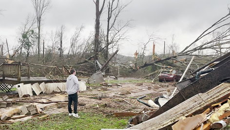 Tornado Alabamoje pasekmės