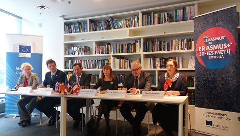 &bdquo;Erasmus +&ldquo; spaudos konferencija