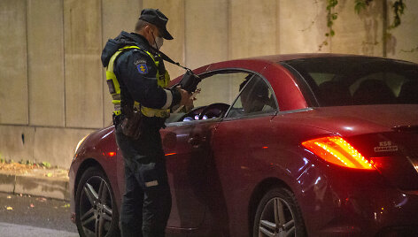 Akimirka i&scaron; vykusio policijos reido