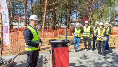 Sostinėje pradėtos pirmojo Balsiuose savivaldybės lop&scaron;elio-darželio statybos