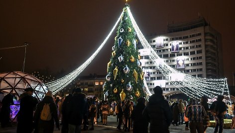 Panevėžio Kalėdų eglutės įžiebimas