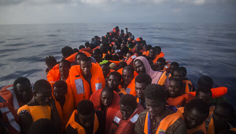 Migrantai Viduržemio jūroje