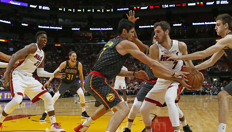 G.Dragičius ir &bdquo;Miami Heat&ldquo; krep&scaron;ininkai NBA kontrolinėse rungtynėse įveikė &bdquo;Atlanta Haws&ldquo; ekipą.