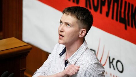 Nadija Savčenko Ukrainos Auk&scaron;čiausioje Radoje