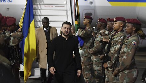 Volodymyras Zelenskis Pietų Afrikoje / AP