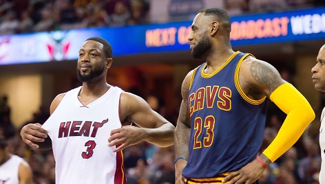 Dwyane'as Wade'as ir LeBronas Jamesas