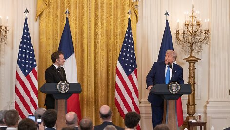 Emmanuelis Macronas ir Donaldas Trumpas / Hu Yousong / ZUMAPRESS.com