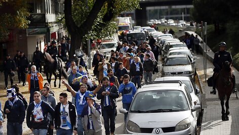 Policija Madride lydi &bdquo;Deportivo&ldquo; sirgalius