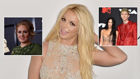 Britney Spears, Adele, Megan Fox, Machine Gun Kelly