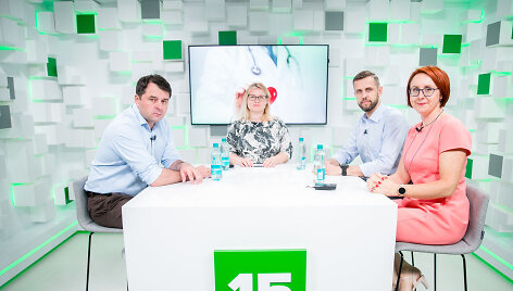 15min studijoje lankosi Santaros klinikų gydytojai