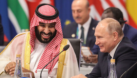 Mohammedas bin Salmanas ir Vladimiras Putinas