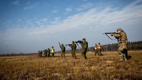 Lietuvos kariai pratybose