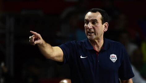JAV krep&scaron;inio rinktinės treneris Mike'as Krzyzewski