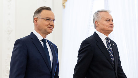 Gitanas Nausėda susitiko su Lenkijos Prezidentu Andrzejumi Duda