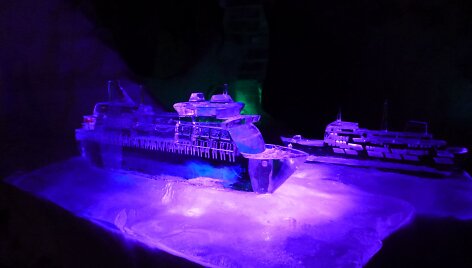 Pakruojo dvare &scaron;urmuliuosiantis pirmasis Lietuvoje ledo skulptūrų ir &scaron;viesų festivalis &bdquo;Pasaka&ldquo;