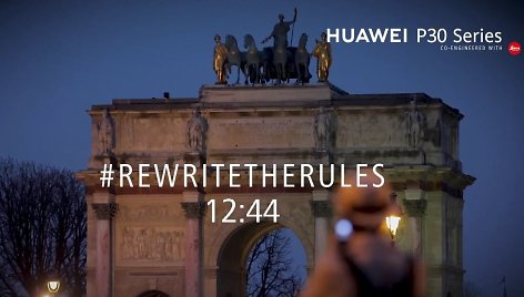 „Huawei P30“ serijos telefonų pristatymo užsklanda