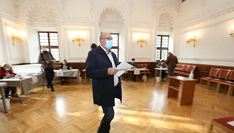 Visvaldas Matijo&scaron;aitis balsavo LR Seimo rinkimuose