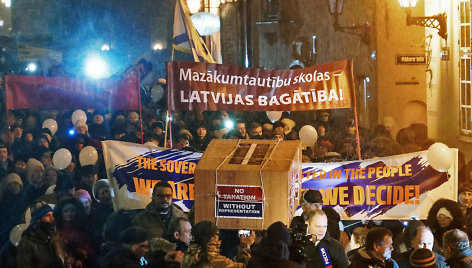 Latvijos rusakalbių protestas prieš permainas švietimo sistemoje