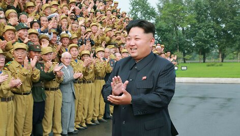 &Scaron;iaurės Korėjoje yra kuo pasidžiaugti jos lyderiui Kim Jong Unui