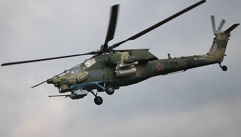 Rusijos karinis sraigtasparnis Mi-28