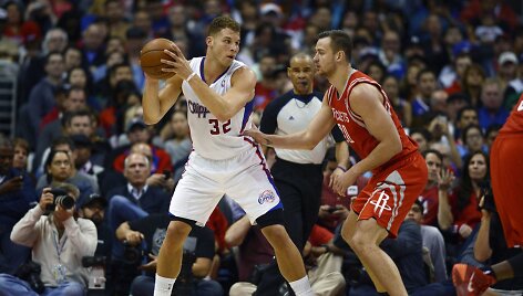 Blake'as Griffinas ir Donatas Motiejūnas