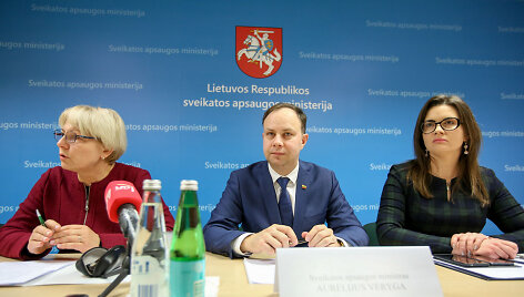 Spaudos konferencija Sveikatos apsaugos ministerijoje