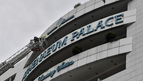 Gaisras vie&scaron;butyje &bdquo;Athenaeum Palace&ldquo; Atėnuose