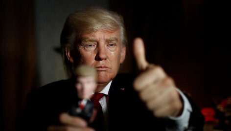 Berlyno va&scaron;kinių figūrų muziejuje įkurdintas judantis D. Trumpas