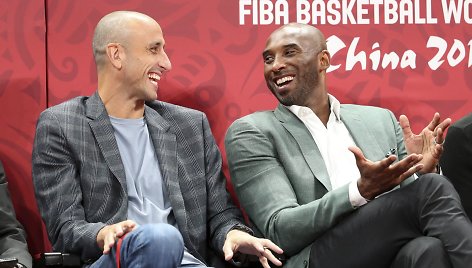 Emanuelis Ginobili ir Kobe Bryantas pasaulio čempionate Kinijoje