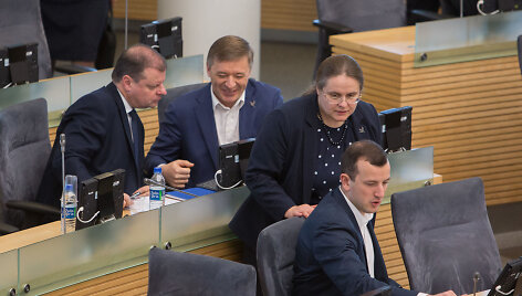 Saulius Skvernelis, Ramūnas Karbauskis, Agnė &Scaron;irinskienė