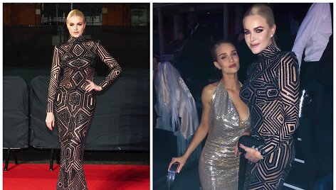 Neringa &Scaron;iaudikytė ir Rosie Huntington-Whiteley