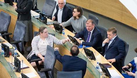 Agnė Širinskienė, Saulius Skvernelis, Ramūnas Karbauskis