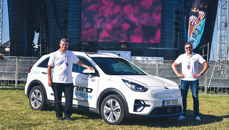 Vitoldas Milius ir Dainius Jakas pasiekė naują rekordą &ndash; Lietuvos perimetrą elektromobiliu &bdquo;Kia e-Niro&ldquo;