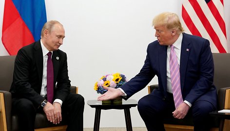 Vladimiras Putinas ir Donaldas Trumpas / Kevin Lamarque / REUTERS