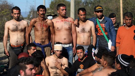 Makedonijoje sulaikyti migrantai, kurie nėra karo pabėgėliai