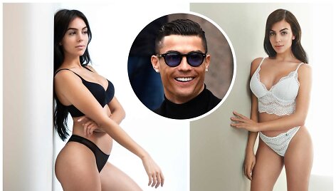 Cristiano Ronaldo mylimoji Georgina Rodriguez