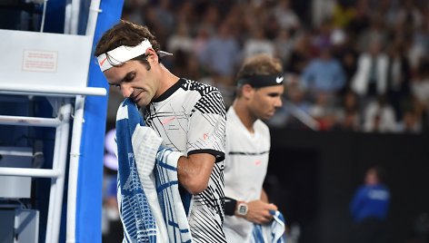 Rogeris Federeris nugalėjo Rafaelį Nadalį ir tapo „Australian Open“ čempionu