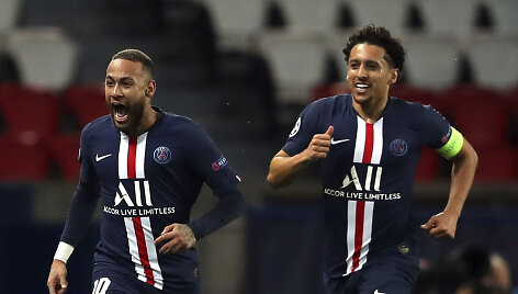 PSG futbolininkų džiaugsmas